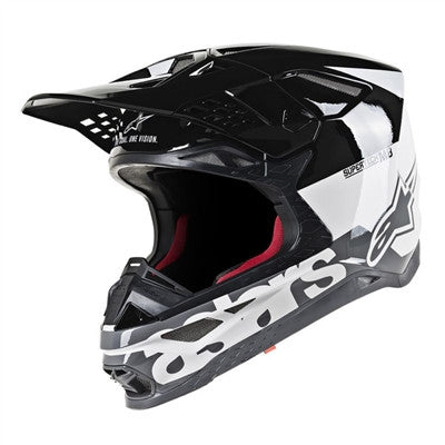 Alpinestars 2019 Supertech M8 Radium Offroad MIPS Helmet - White/Black Mid/Grey Glossy