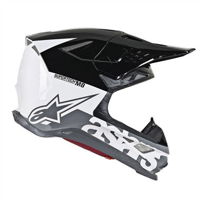 Alpinestars 2019 Supertech M8 Radium Offroad MIPS Helmet - White/Black Mid/Grey Glossy