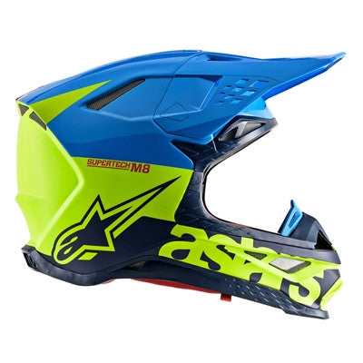 Alpinestars 2020 Supertech M-8 Radium Offroad Helmet - Yellow/Blue