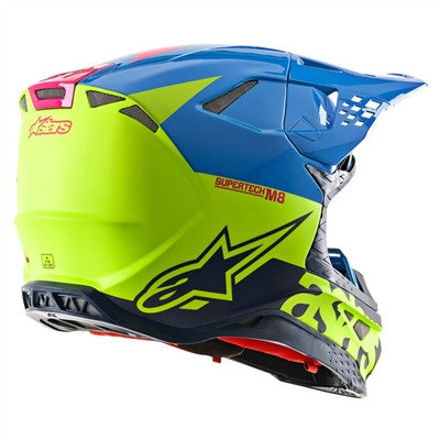 Alpinestars 2020 Supertech M-8 Radium Offroad Helmet - Yellow/Blue
