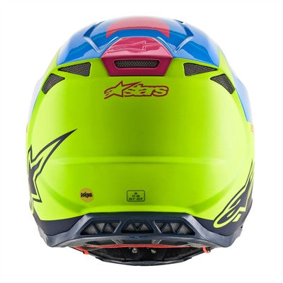 Alpinestars 2020 Supertech M-8 Radium Offroad Helmet - Yellow/Blue