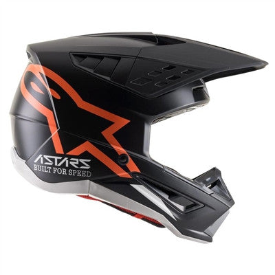 Alpinestars S-M5 Compass Graphic Offroad Helmet - Matte Black/Orange Fluo