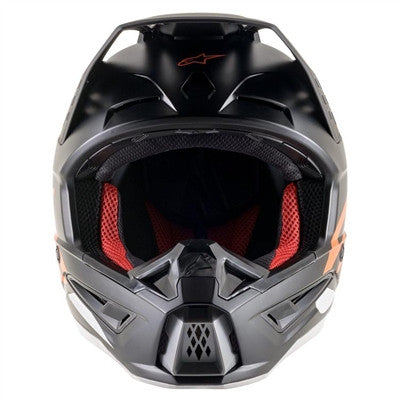 Alpinestars S-M5 Compass Graphic Offroad Helmet - Matte Black/Orange Fluo