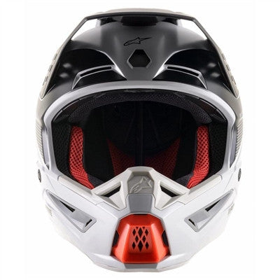 Alpinestars S-M5 Rayon Graphic Offroad Helmet - Matte Black/White/Orange Fluo