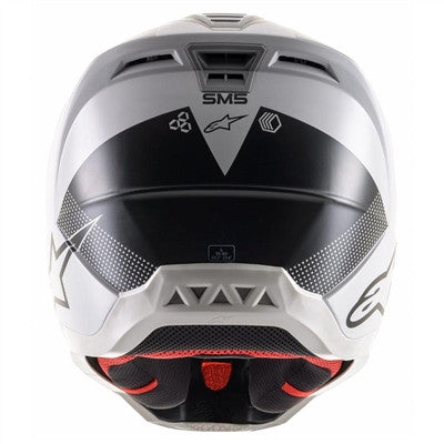 Alpinestars S-M5 Rayon Graphic Offroad Helmet - Matte Black/White/Orange Fluo