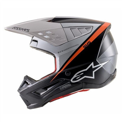 Alpinestars S-M5 Rayon Graphic Offroad Helmet - Matte Light Grey/Black/Silver