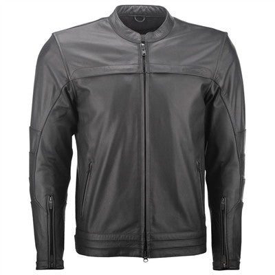 Highway 21 Primer Leather Jacket - Black