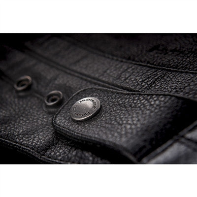 Highway 21 Primer Leather Jacket - Black