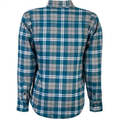 Highway 21 Marksman Riding Flannel - Grey/Blue
