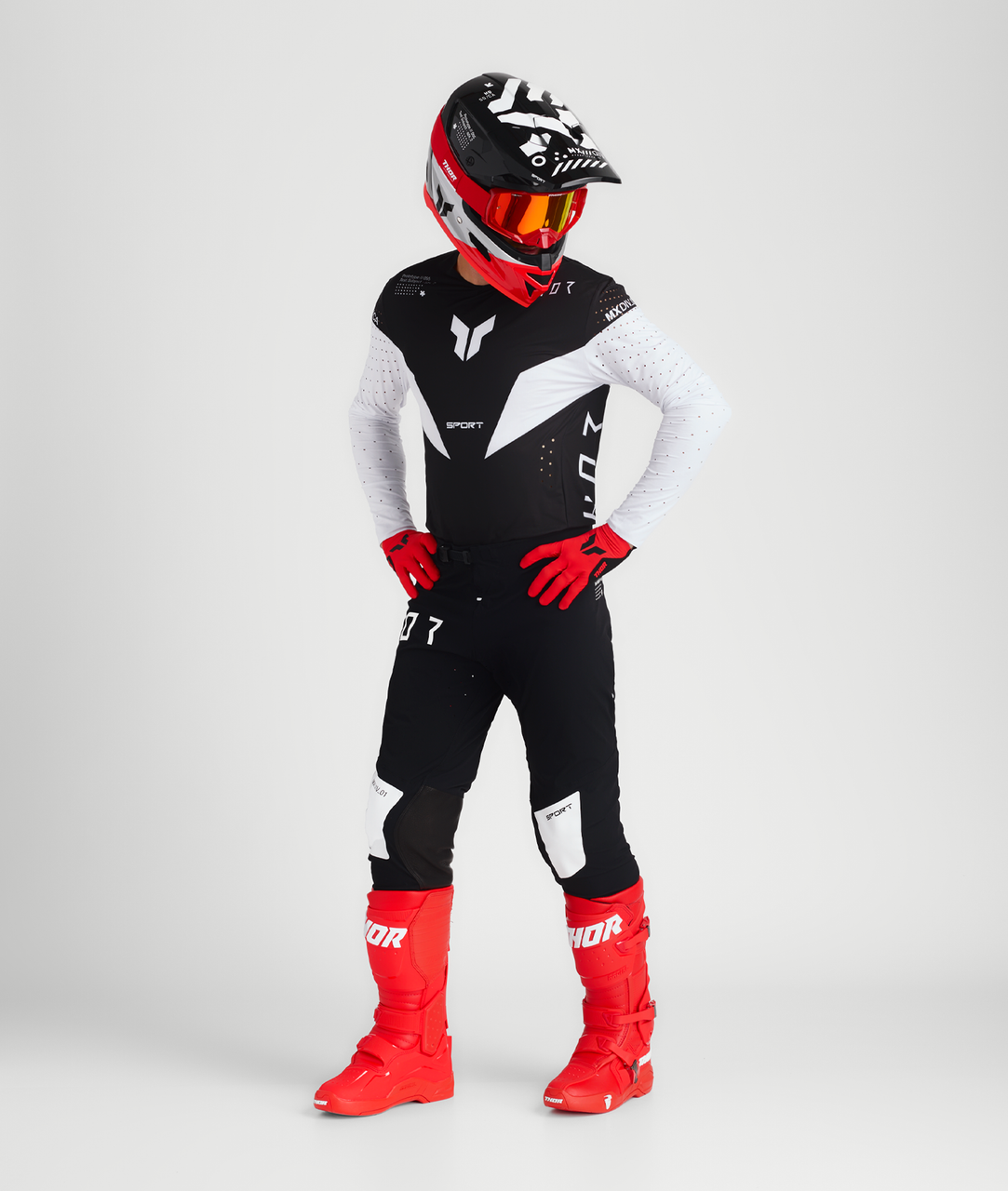 Thor 2025 SPORTMODE Strike Jersey Pant Combo Black