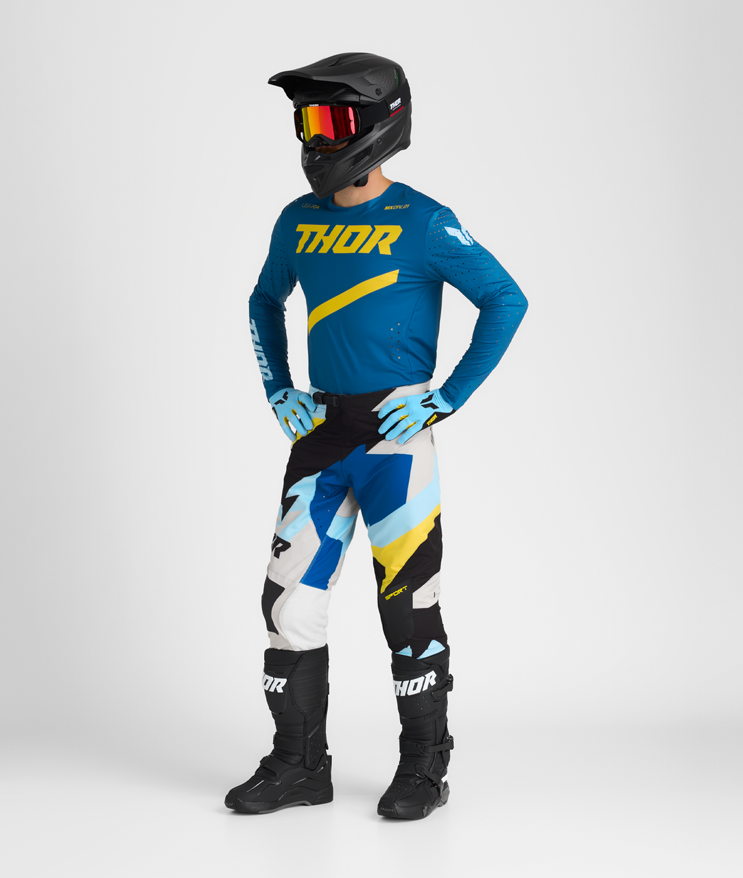 Thor 2025 SPORTMODE Brave Jersey Pant Combo Blue