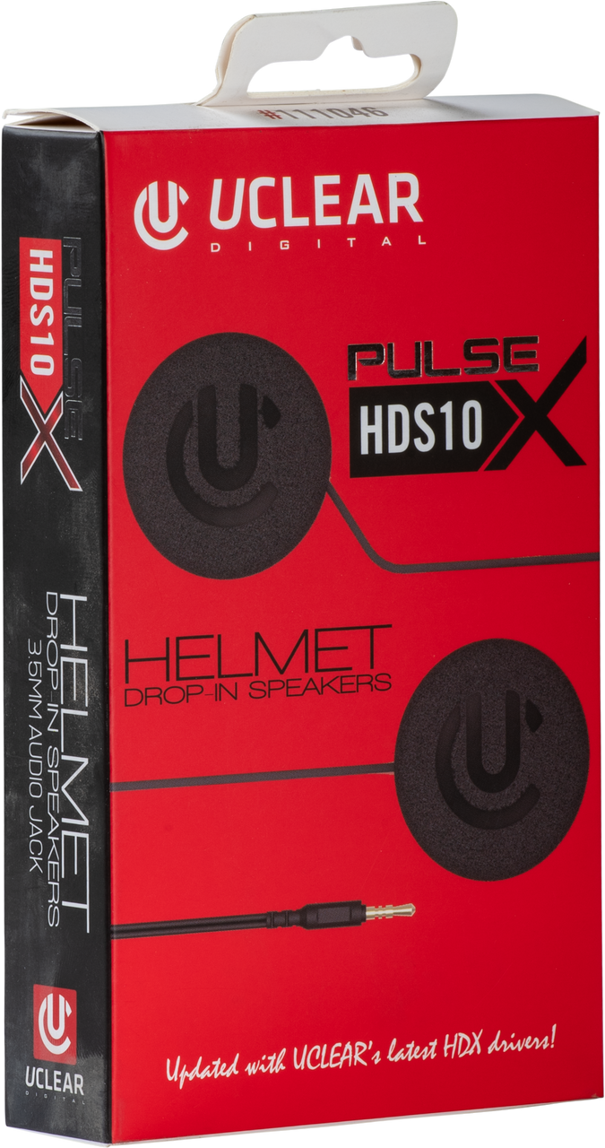 UCLEAR HDS10X Helmet Speakers 40mm Diameter 3.5mm Jack