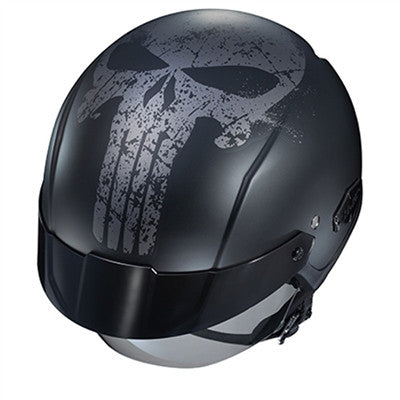 HJC IS-Cruiser Punisher MC-5SF Open-Face Helmet - Black