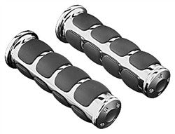 Kuryakyn Iso-Grips With Chrome Accent Rings