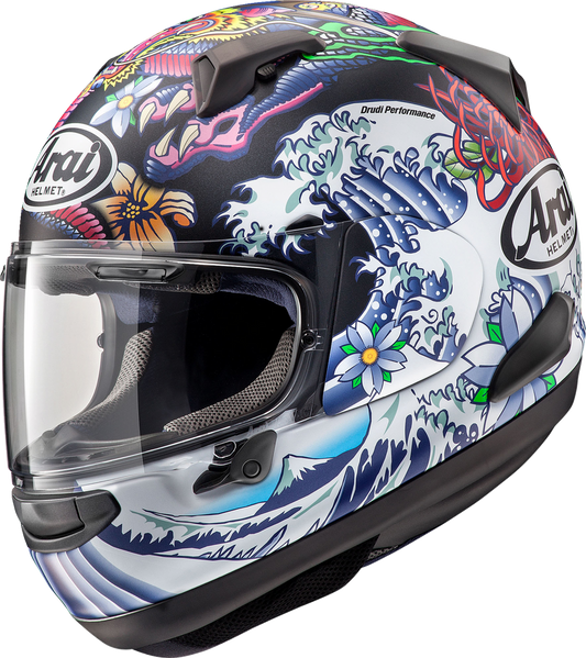 Arai Quantum-X Oriental Full Face Motorcycle Helmet Black Frost