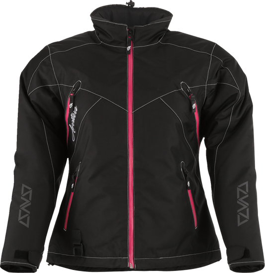 Arctiva Womens Pivot 6 Insulated Snow Jacket - Black/Pink