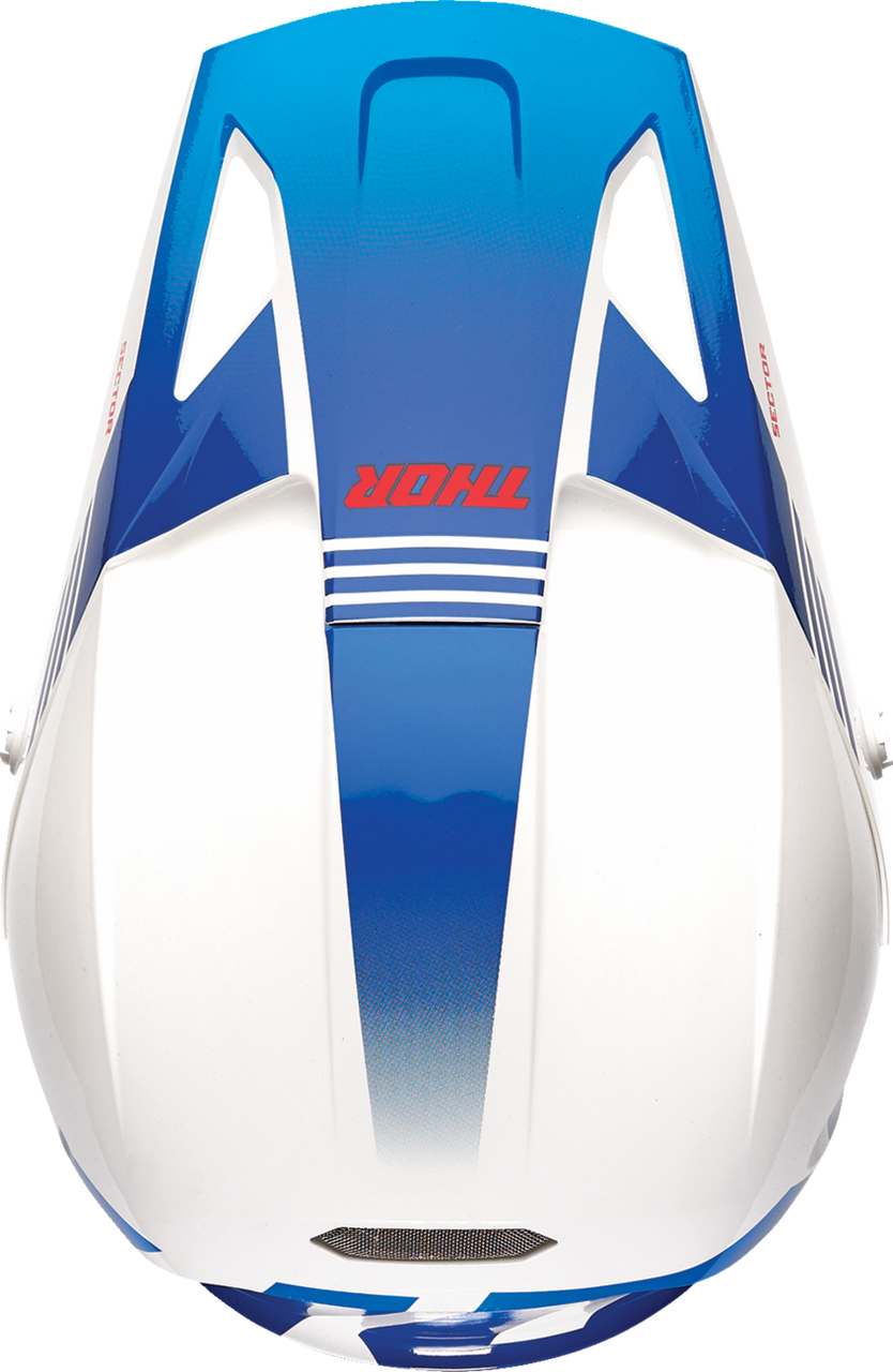 Thor Sector 2 Carve Helmet - White/Blue