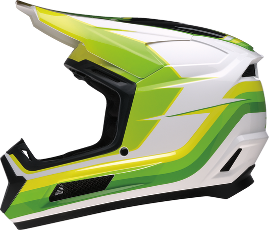 Z1R Youth Dirt Maxx Offroad Helmet Vortex White/Green