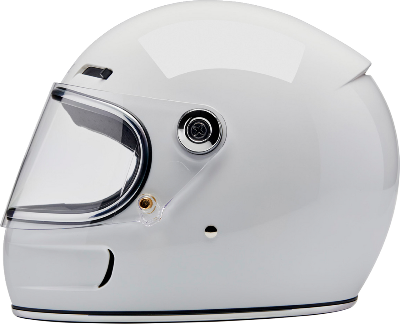 Biltwell Gringo SV Full Face Helmet Gloss White