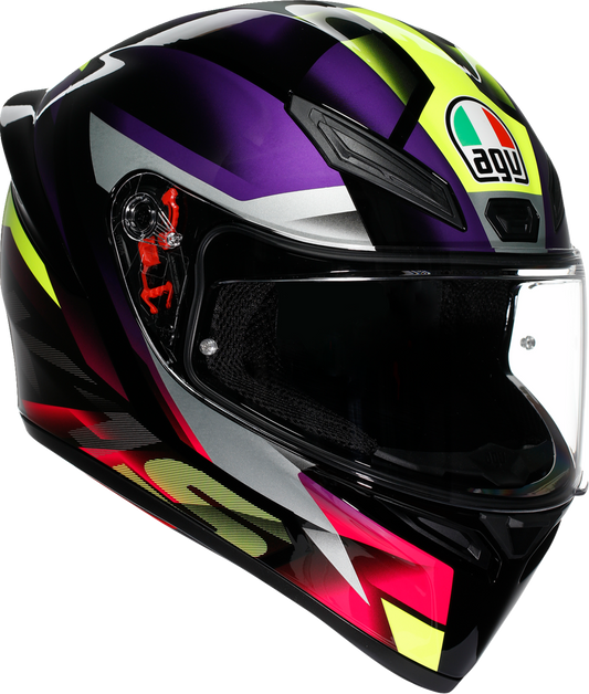 AGV K1 S Full Face Helmet Fastlap Black/Purple/Pink