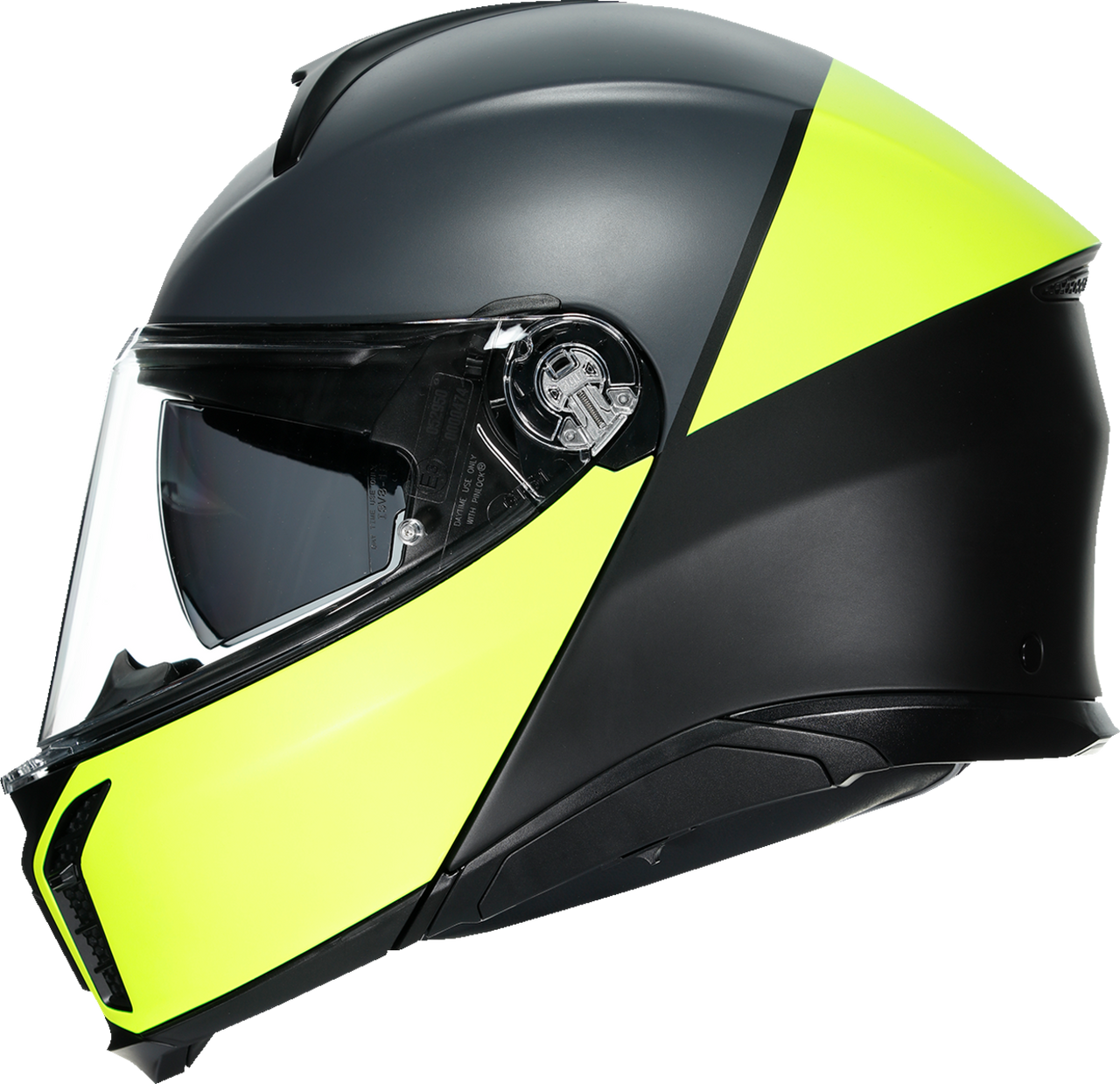 AGV Tourmodular Helmet Balance Black/Yellow Fluo/Gray