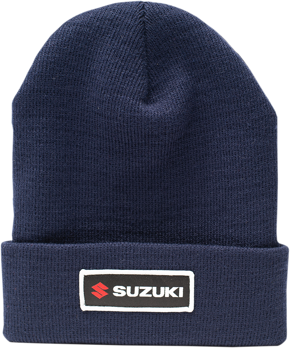 Factory Effex Suzuki Beanie Gray-Navy