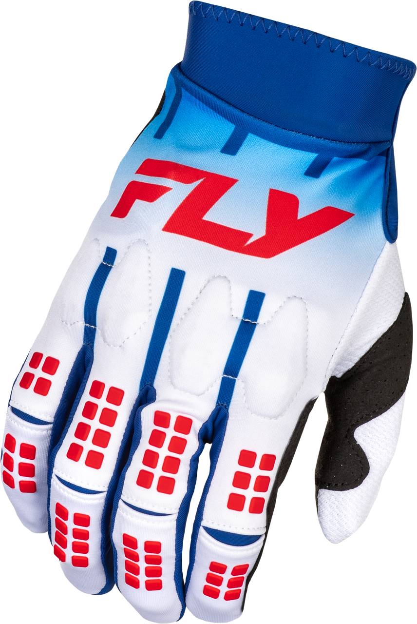 FLY Racing 2025 Youth Evolution DST Gloves Red/White/Blue Youth Large