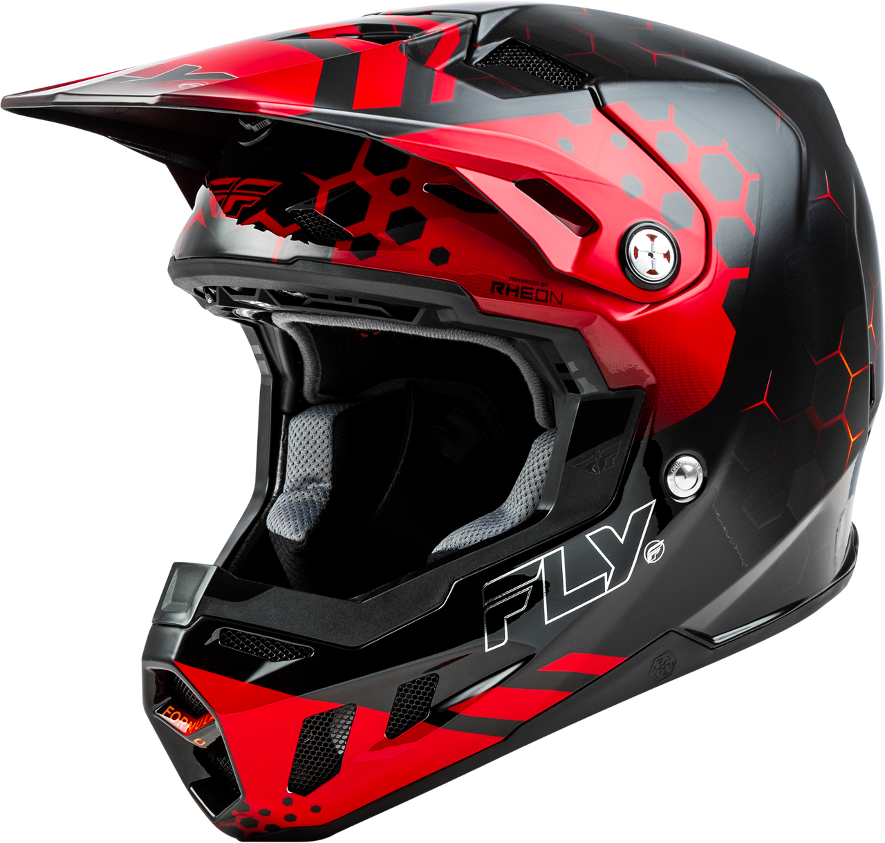FLY Racing 2025 Formula CC Tektonic Helmet Black/Red/Orange