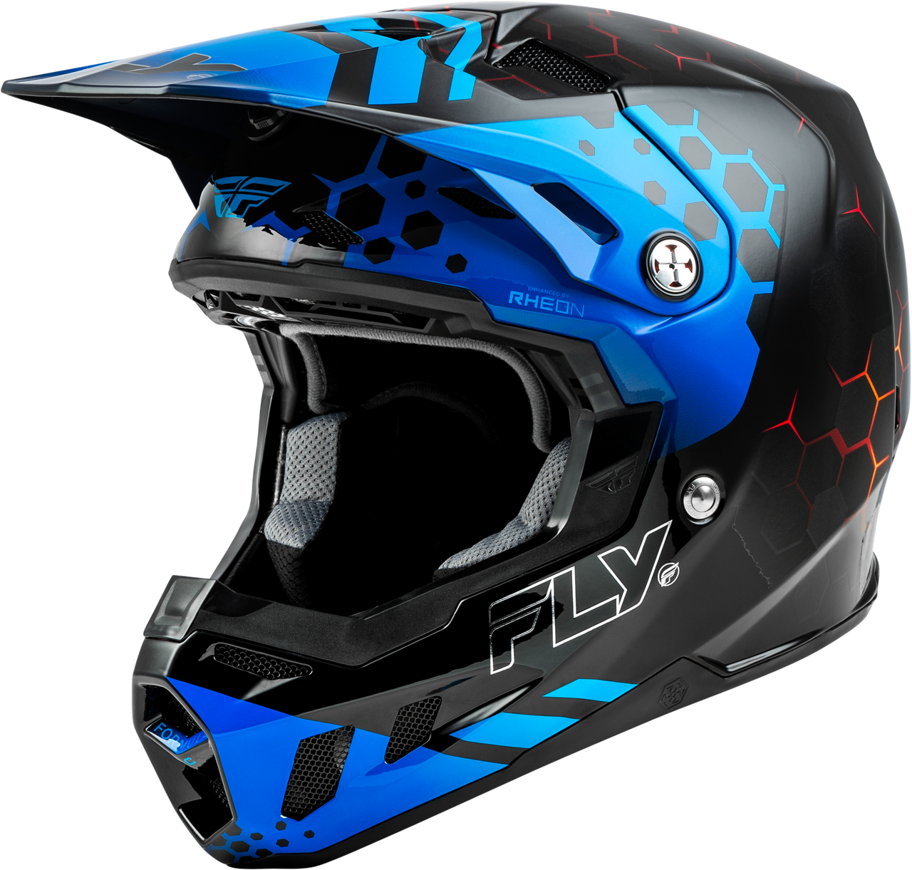 FLY Racing 2025 Formula CC Tektonic Helmet Black/Blue/Red