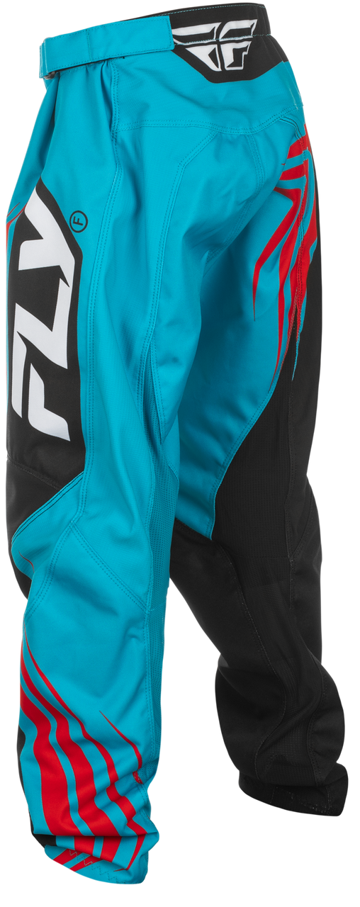 FLY Racing 2025 Youth F-16 Pant Cyan/Black/Red