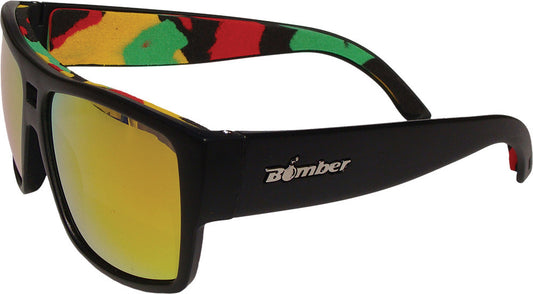 BOMBER - IRE101-RM-RSTA - IRIE BOMB FLOATING EYEWEAR MATTE BLACK W/RED MIRROR LENS
