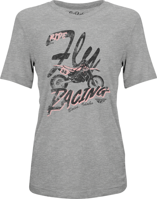 FLY Racing Womens Vintage Tee Grey