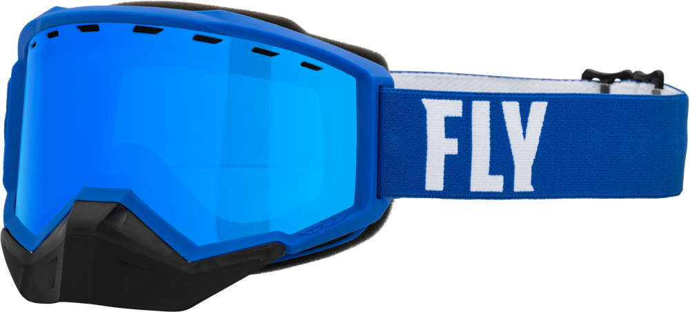 FLY RACING - 37-50081 - FOCUS SNOW GOGGLE BLUE/WHITE W/ SKY BLUE MIRROR/BLUE LENS
