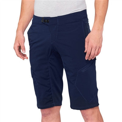 100% Ridecamp Bicycle Shorts - Navy