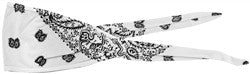 Schampa Old School Bandanna - White Paisley