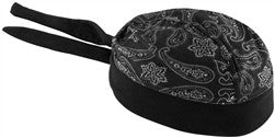 Schampa Stretch Headwraps - Black Paisley