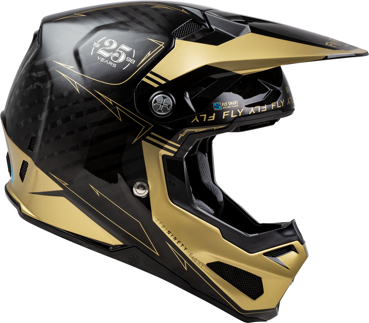 FLY Racing 2025 Formula S Carbon Legac Helmet Black/Gold