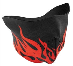 Lethal Threat Zan Neoprene Masks - Half Masks - Red Flames