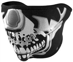 Lethal Threat Zan Neoprene Masks - Half Masks - Chrome Skull
