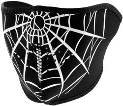 Lethal Threat Zan Neoprene Masks - Half Masks - Spider Web