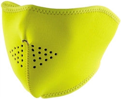 Lethal Threat Zan Neoprene Masks - Half Masks - Hi-Vis Lime