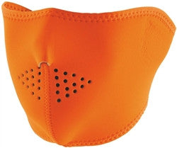 Lethal Threat Zan Neoprene Masks - Half Masks - Hi-Vis Orange