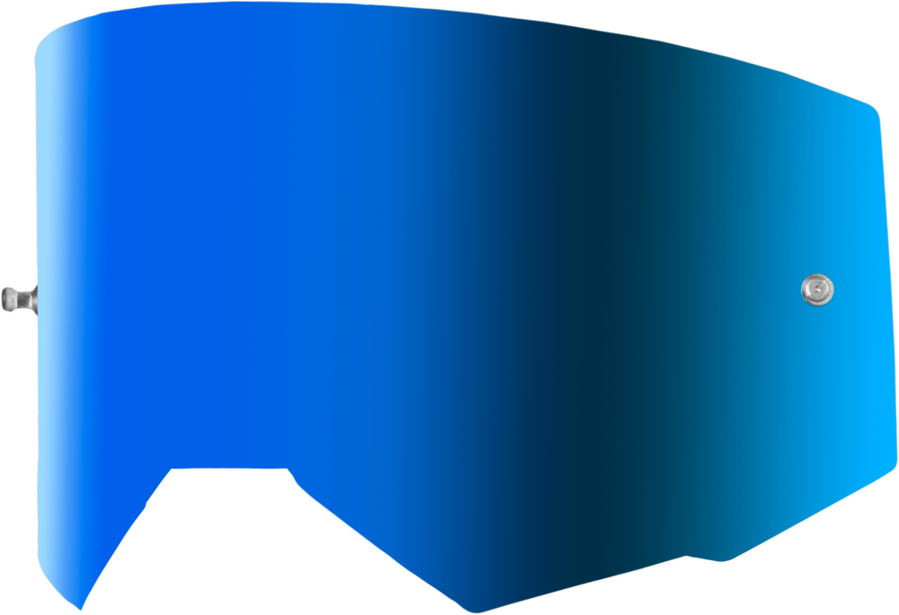FLY Racing Single Lens W/ Post Adultw/ Sky Blue Mir/Sky Blue Lens