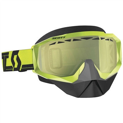 Scott Hustle Snow Cross Goggle - Yellow/Black Enhancer Yellow Chrome Lens