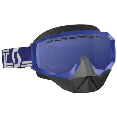 Scott Hustle X Snow Cross Goggle - Blue/White Sky Blue Lens