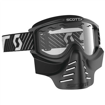 Scott 83X Safari Facemask Goggle - Black Clear Lens