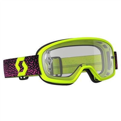 Scott Youth Buzz MX Pro Goggle - Yellow/Pink - Clear Works Len
