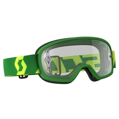 Scott Youth Buzz MX Pro Goggle - Green/Yellow - Clear Works Len