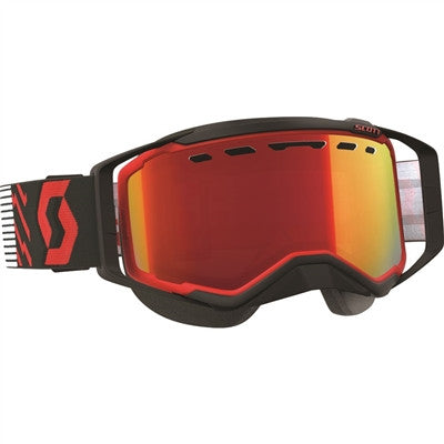 Scott Prospect Snowcross Goggle - Red/Black - Amp Red Chrome Len