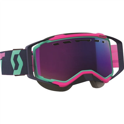 Scott Prospect Snowcross Goggle - Teal/Pink - Amp Teal Chrome Len